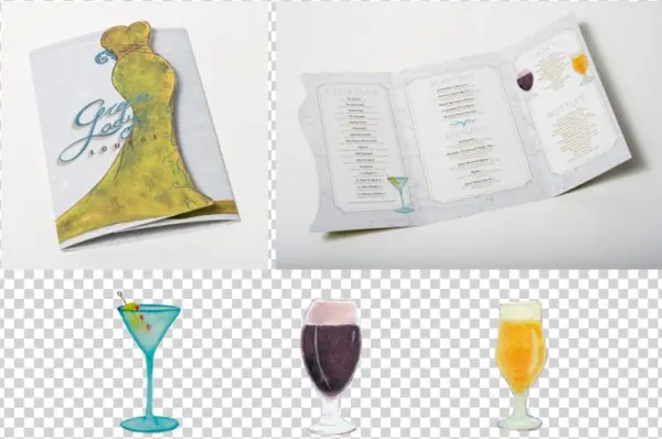 Green Lady Lounge Menu Concept, Branding, Logo And - Irish Coffee