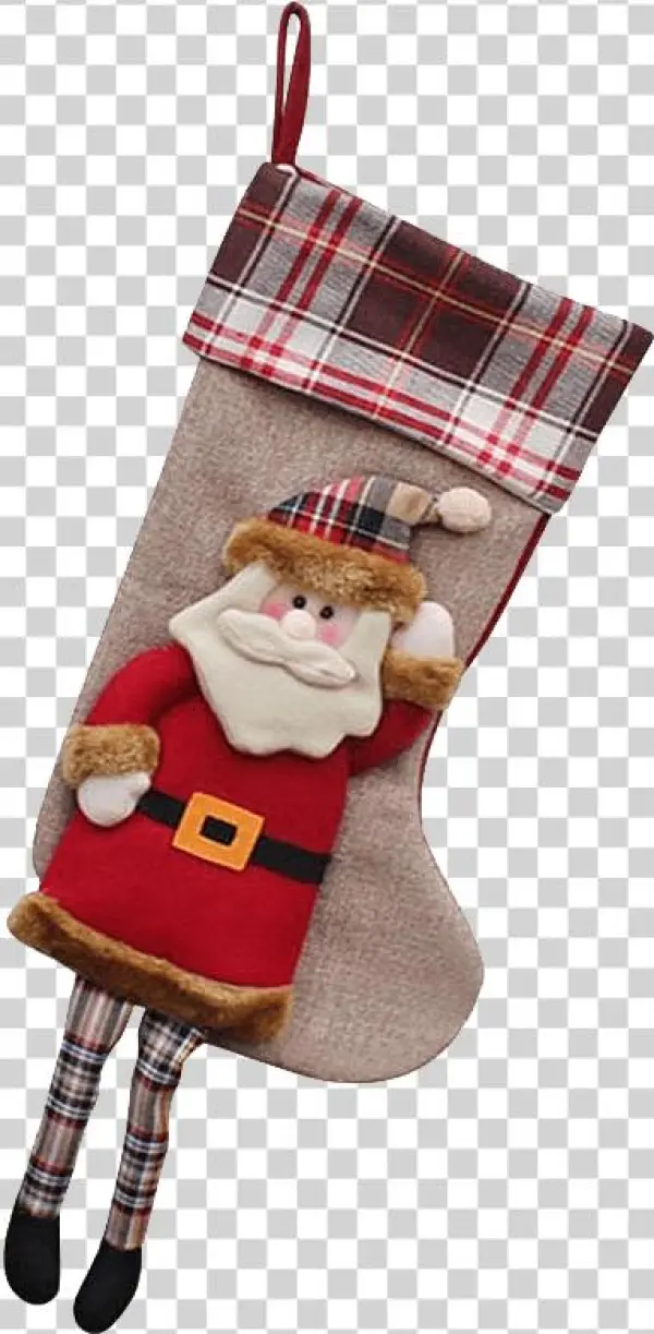 Image Product 10 - Christmas Stockings Dmcore 3pcs 18" 3d Plush Cute Santa