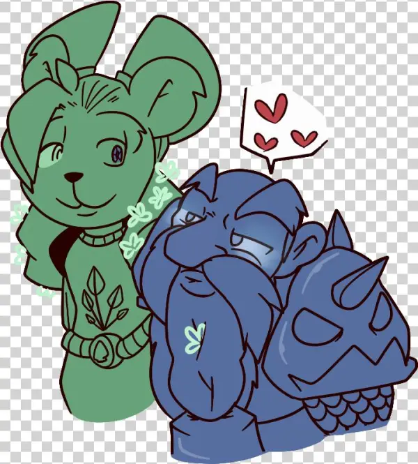 Number One Power Couple - Cartoon