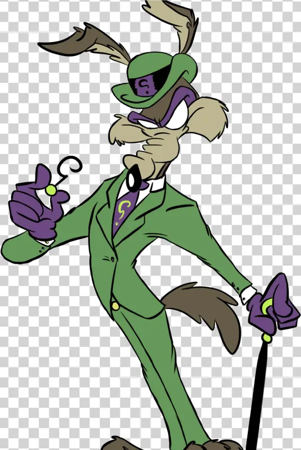 Riddler E Coyote - Cartoon