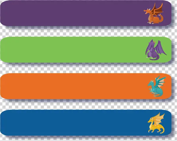 Slimline Labels - Dragons Den - Tan
