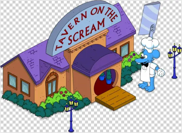 Tapped Out Tavern On The Scream - Cartoon