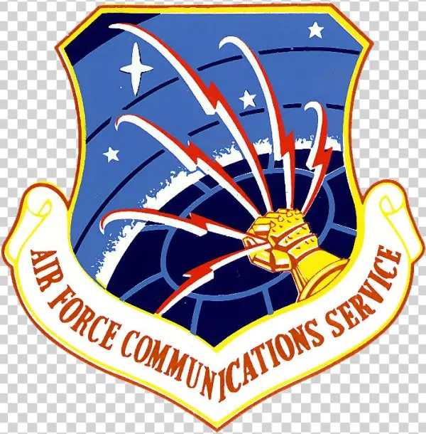 3.8 Inch Air Force Communications Agency Vinyl Transfer