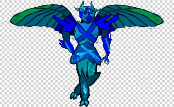 Blue Flare- Human Mode - Illustration