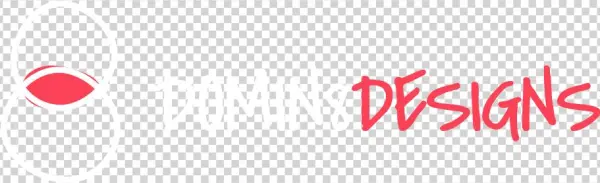Domin8 Designs Logo In White - Logo