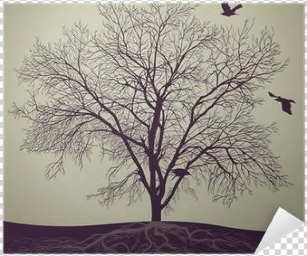 Gallery Direct Crows Print On Birchwood Wall Art, Size