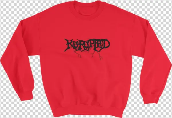 Image Of Red Kurupted Sweatshirt - Bella Croptop & Sweatshirt - Erykah Badu, Solange,