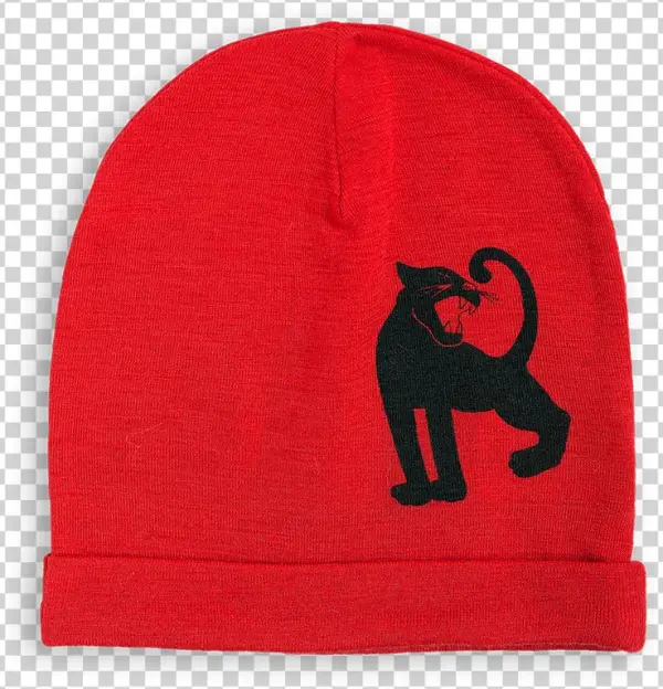 Panther Wool Beanie - Logo