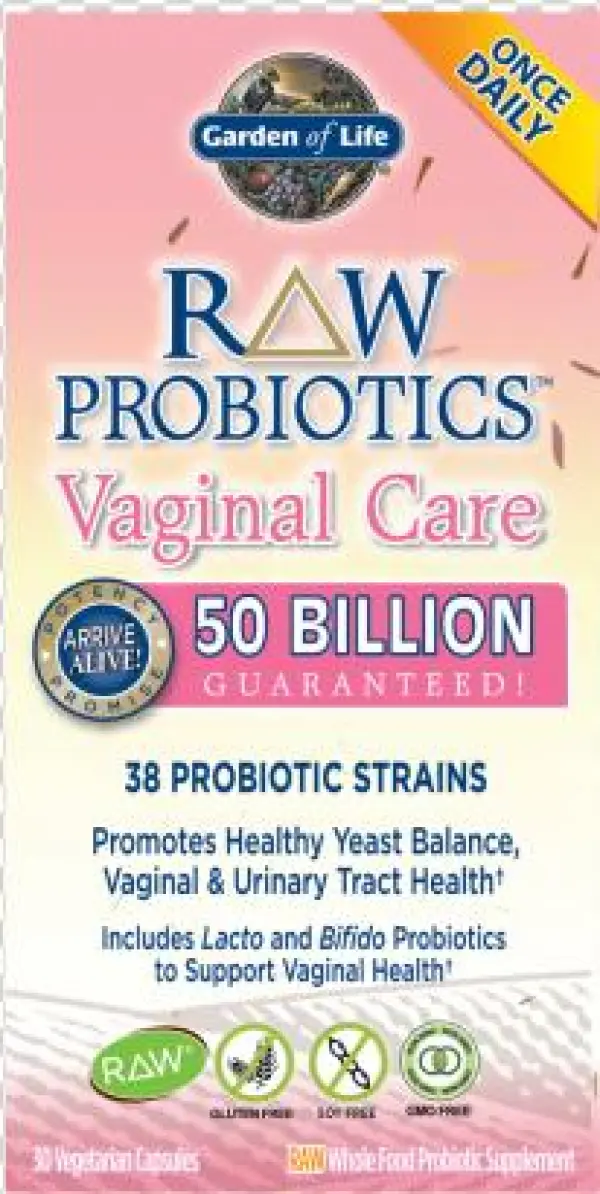 658010116633 658010116633 658010123341 - Garden Of Life, Raw Probiotics, Vaginal Care, 30 Veggie