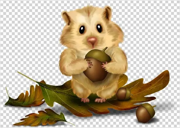 Chipmunk - Foglia Autunnale Png