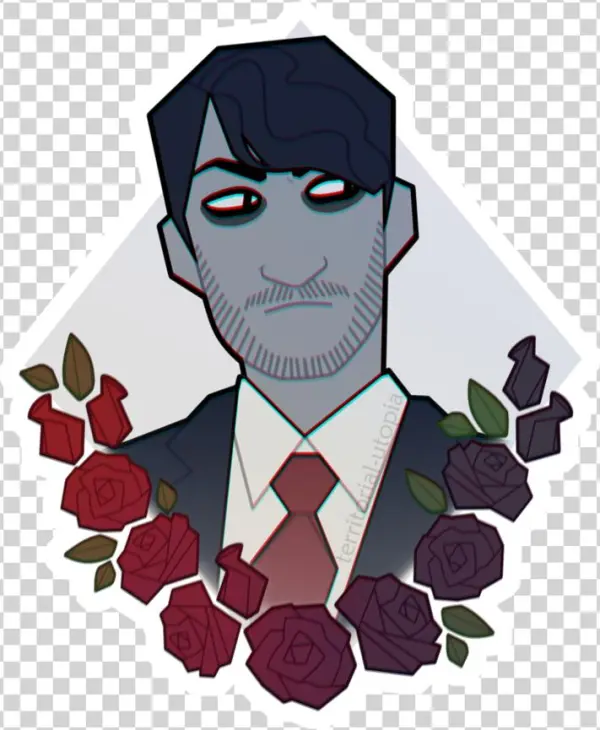 Darkiplier Sticker By Territorialrain - Drawing