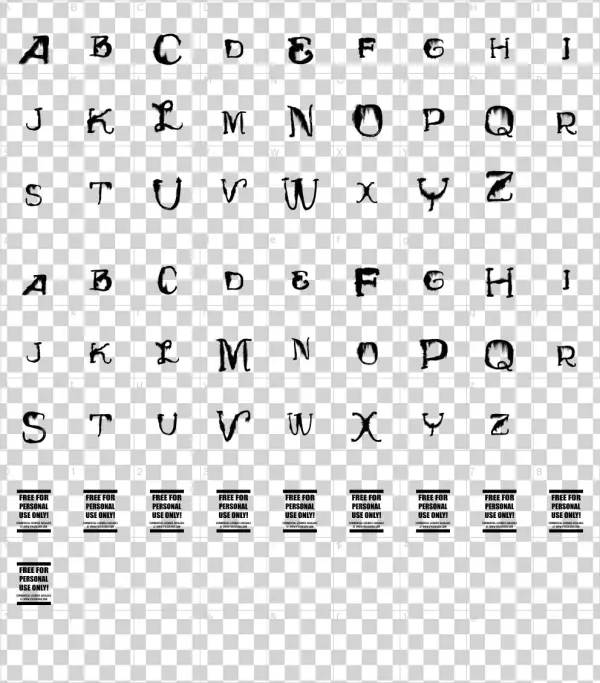 Font Characters - Font