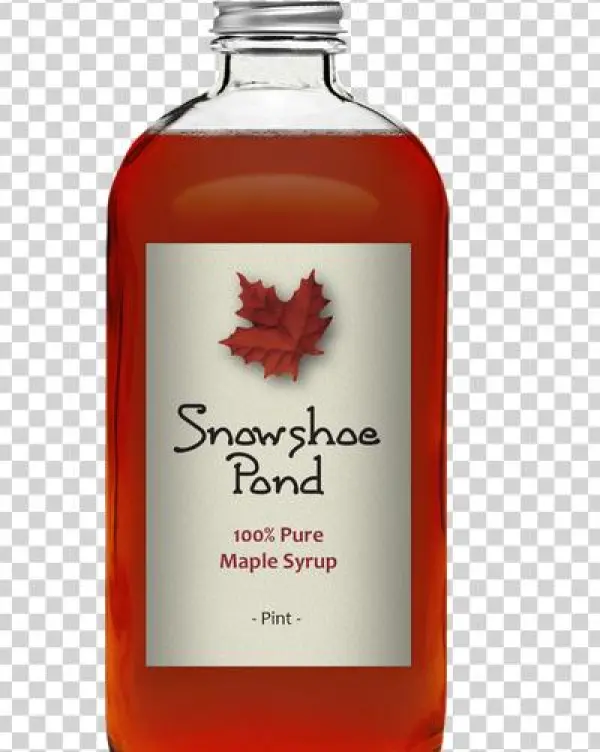 Grade A Amber - Rock Maple Mountain Snowshoe Pond 100 Pure Maple Syrup