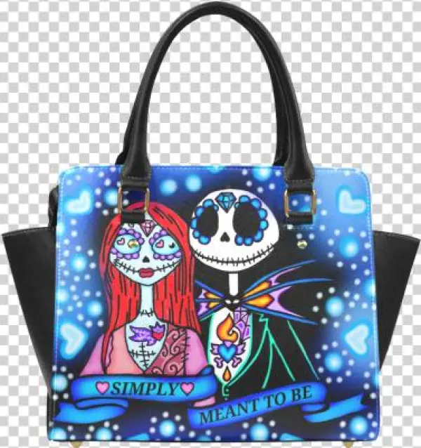 Jack And Sally Classic Shoulder Handbag - Nightmare Skull Jack And Sally Women's Tote Shoulder