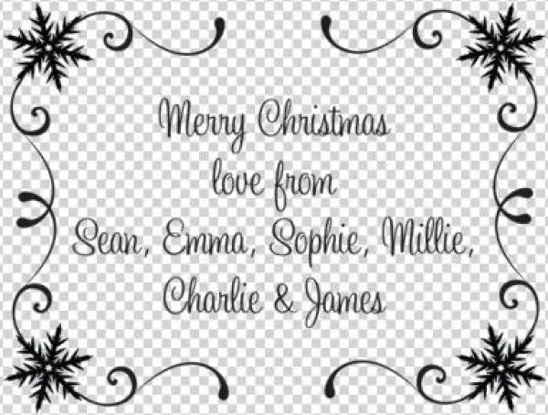 Merry Christmas Stamp - American Crafts Cards W Envelopes 5 X7 8 Pkgkraft Snowflakes