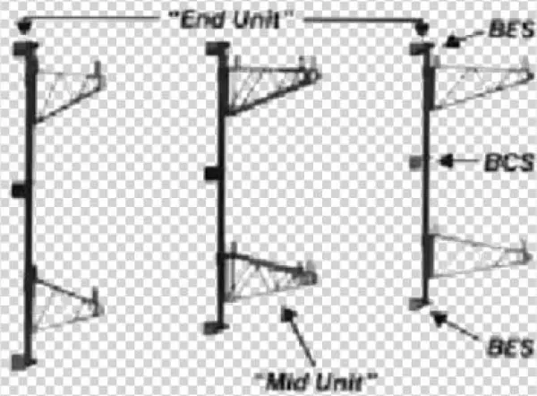 Metro Bcs Super Erecta Chrome Post-type Wall Mount