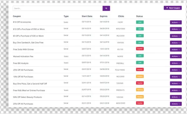 Multi Coupon Management 20180316