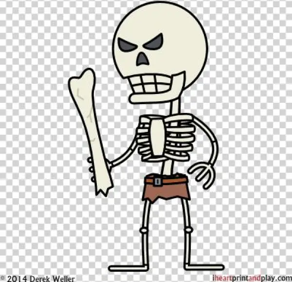Skeleton Bonecrusher T - Portable Network Graphics