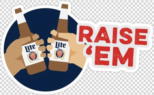 Viber Sticker «gameday By Miller Lite» - Miller Lite Label Backrest Swivel Bar Stool Chrome