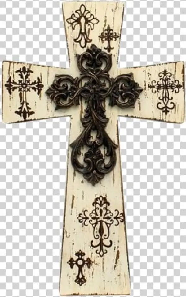 Western Moments Wall Dcor Distressed Wood Scroll Ivory