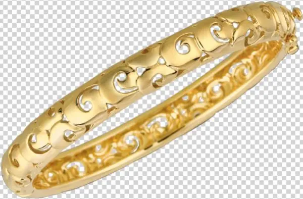 18kt Yellow Gold Arabesque Bangle