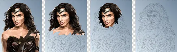 Coloring Process - Wonder Woman Wig Diana Prince Cosplay Fancy Batman