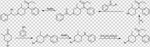 Ohmefentanyl Synthetic Pathway - Ohmefentanyl