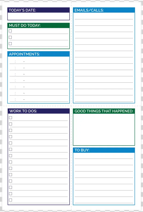 Pocketpad Front V=1487271003 - Bloom Daily Planners Pocket Pad - Gender Neutral Double