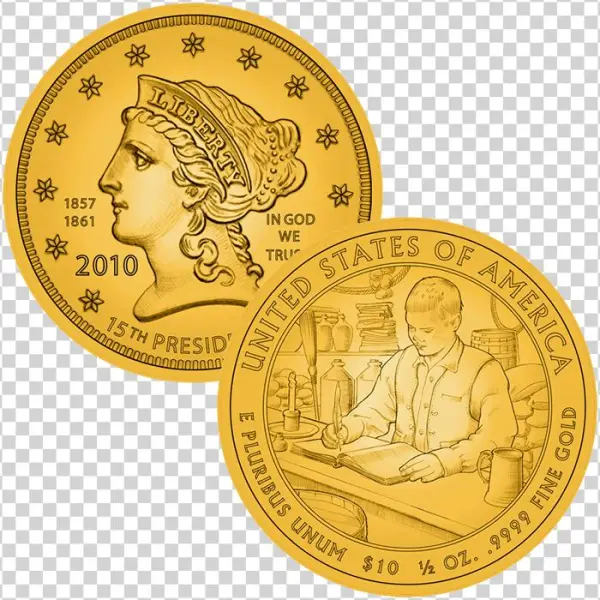 15,000 Maximum - First Spouse Gold Coin 14k Gold Filled Rope Coin Bezel