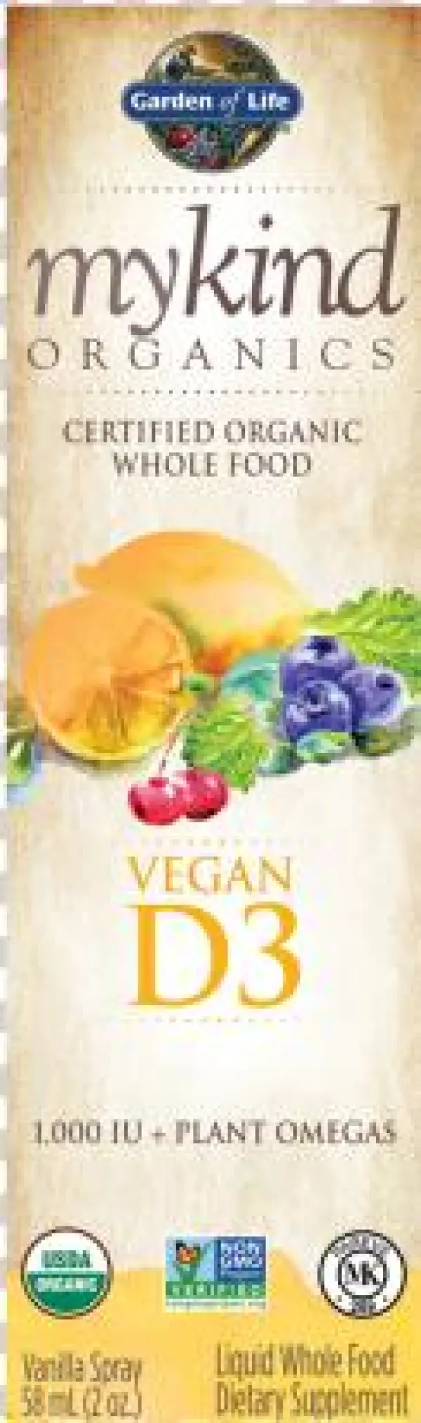 658010117814 - Garden Of Life Mykind Organics Organic Vegan D3 Vanilla