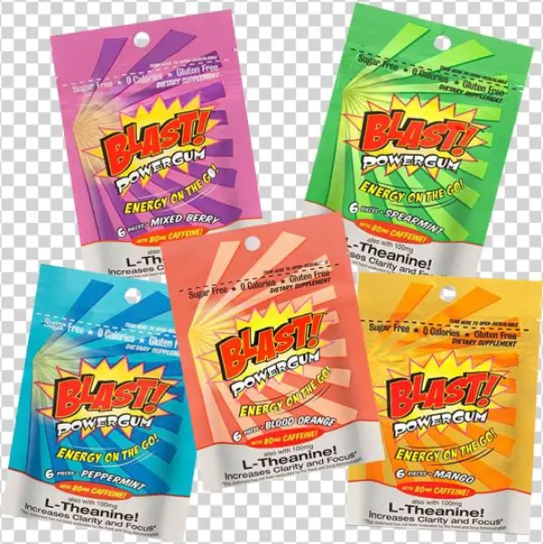 Blast Power Gum Blast Power Gum Blood Orange Flavor