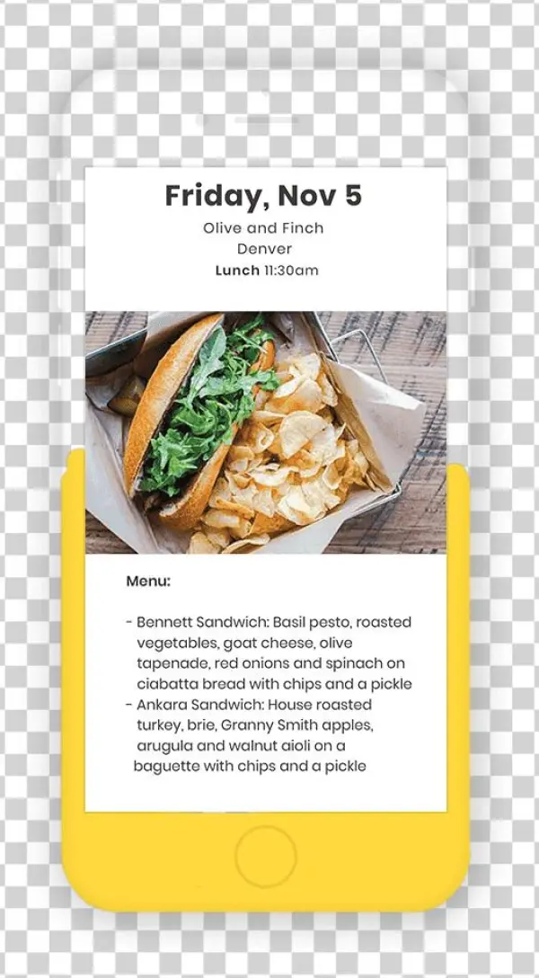 Corporate Catering Service Meal Program Example Corporate - Denver