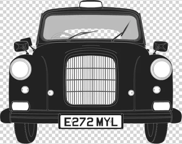 Front Illustration Of Austin Fx4 E272 Myl - Majori