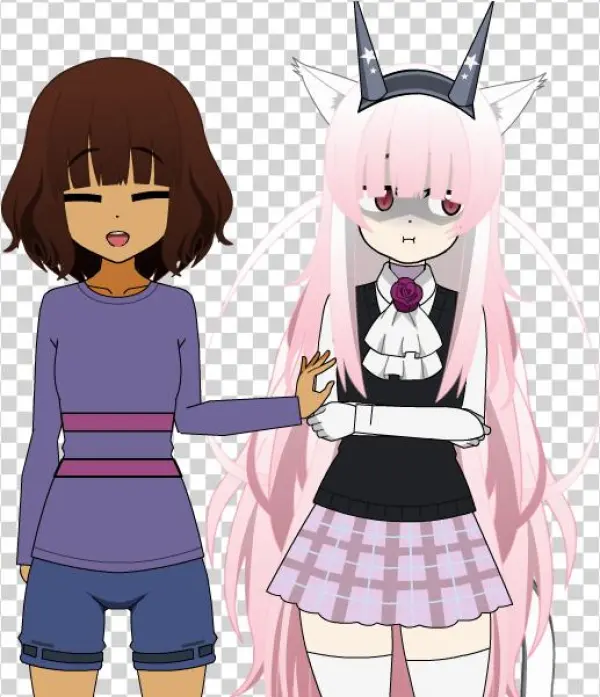 Kityo And Frisk - Cartoon