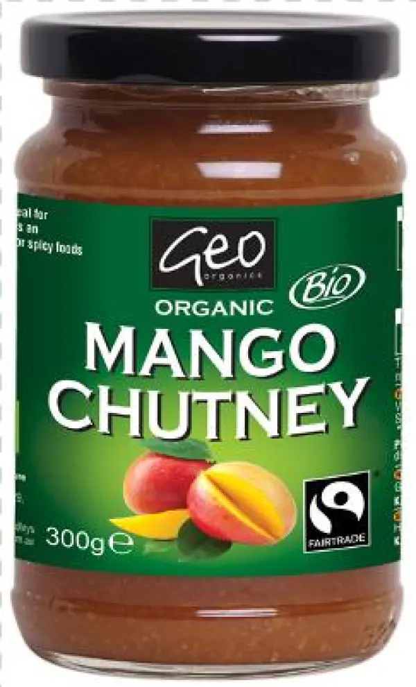 Mango Chutney 300g - Geo Organics Condiments - Organic Fair Trade Mango