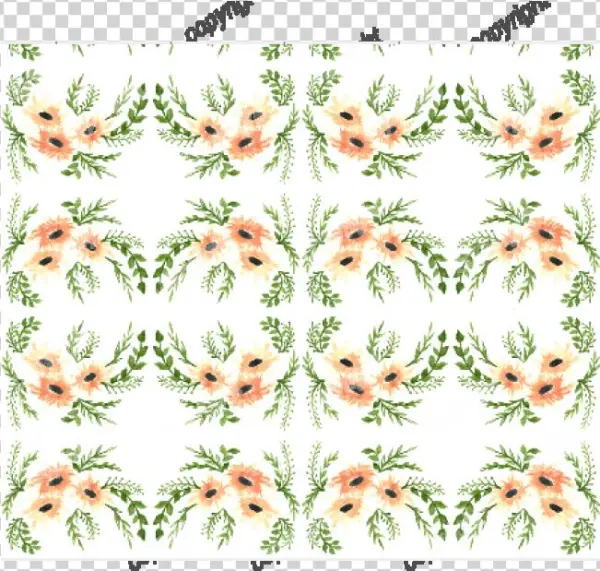 Marie De Medici's Fleur D - Peach Watercolor Floral By The Made Haven - Customized