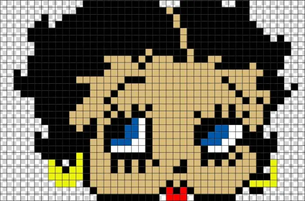 Perler Beads Betty Boop