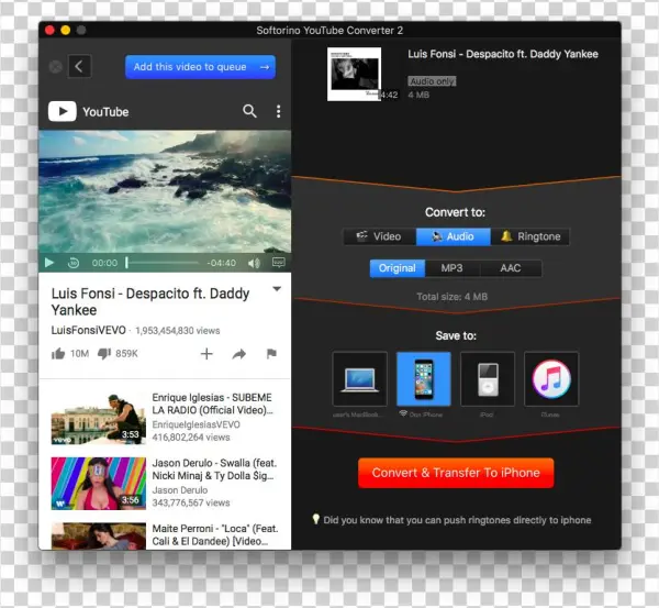 Softorino Youtube Converter 2, Rip Music From Youtube - Softorino