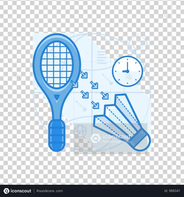 Badminton Illustration - Illustration