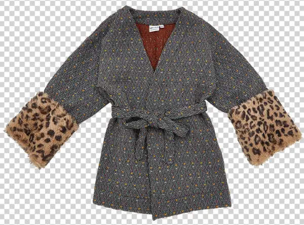 Black Jaquard Kimono - Termotøj Bylindgren
