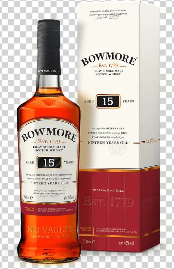 Bowmore 15 Year Old Product Shot - Bowmore Vault Edition - Atlantic Sea Salt Single Malt