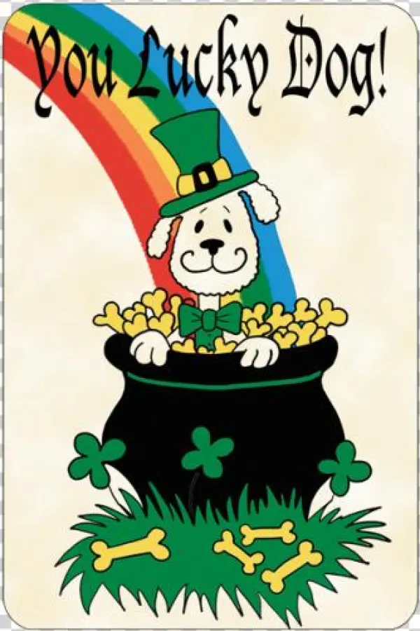 Crunchkins Edible Crunch Card You Lucky Dog St. Patricks