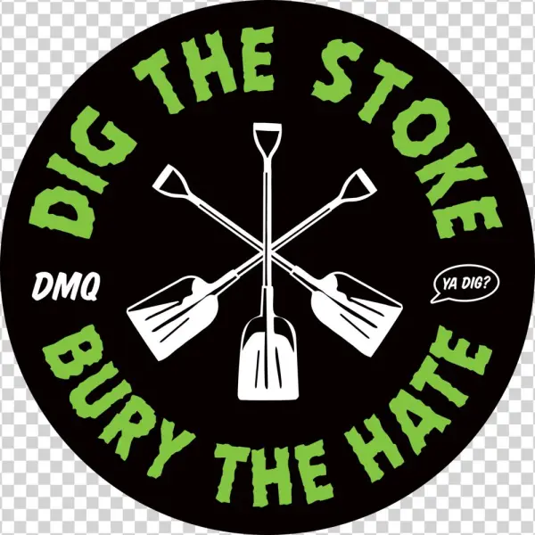 Dig Up The Stoke Logo - Sticker