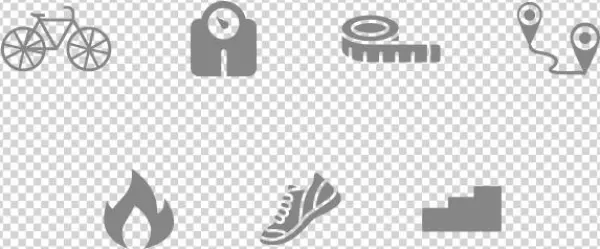 Fitness Icons Website1 - Graphic Design