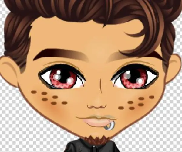 In Game, You Can't See The Top Of The Yma Lip Ring - Cartoon
