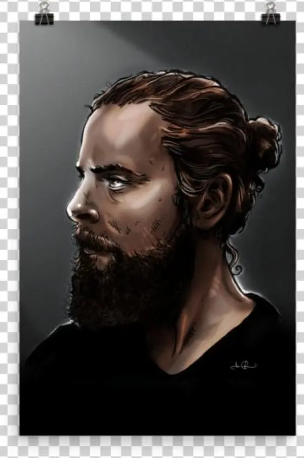 Manbun In The Dark Poster - Bronze Sculpture