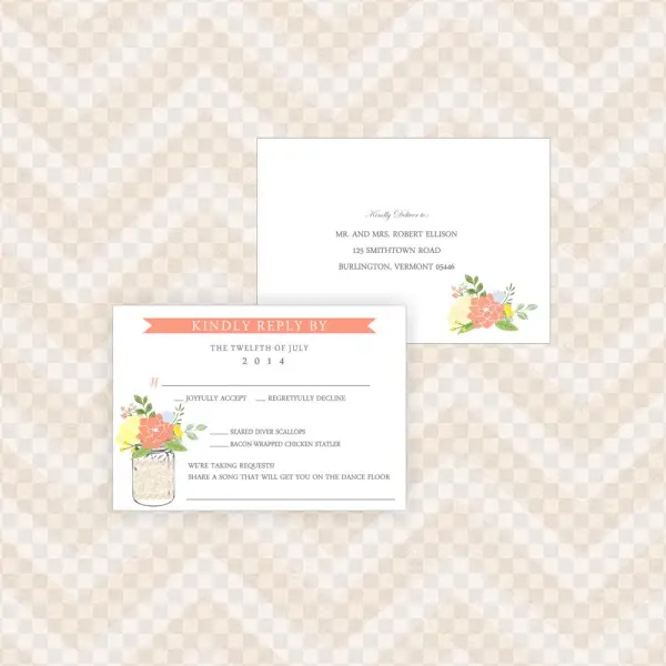 Rustic Floral Studio Collection Invite
