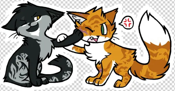 Sharkpaw And Tigerpaw Commish By Nemmikins On Clipart - Clip Art