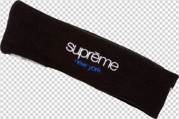 Supreme New Era Classic Logo Headband One Size Black