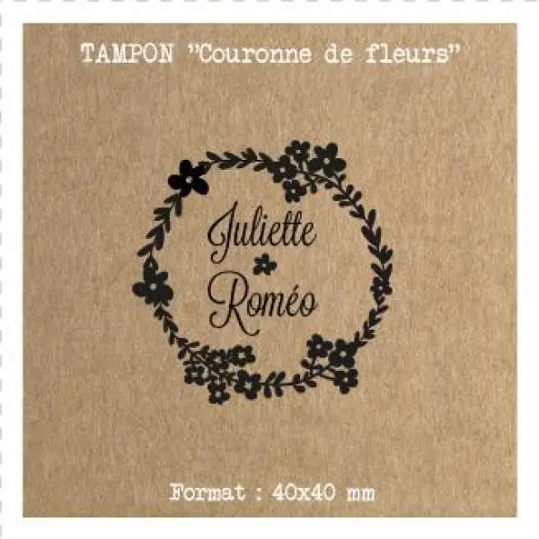 Tampon Mariage Prénoms Date - Marriage